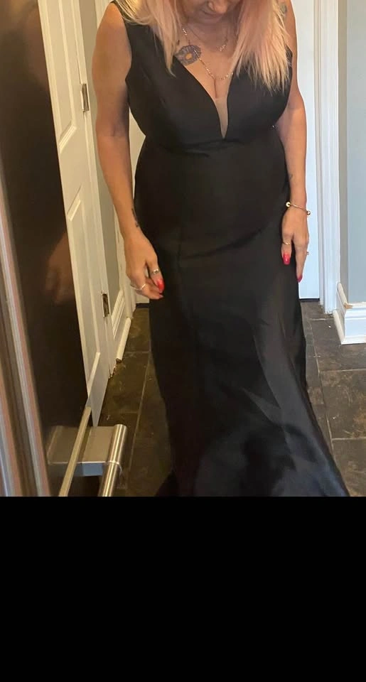 Zoey Grey Mermaid Style Formal Dress - Size 10 - photo 3