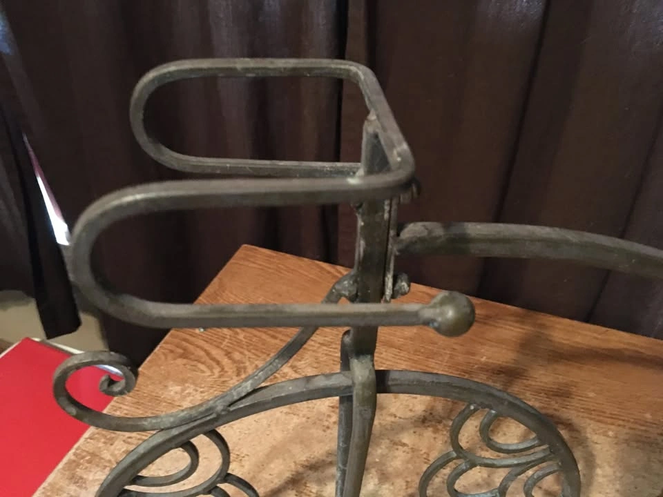 Metal Bicycle Plant Stand Garden Decor 16" Tall Planter 7 1/4" - photo 5