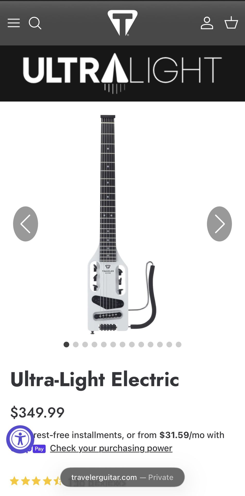 Traveler Ultra-Light Electric Guitar - photo 4