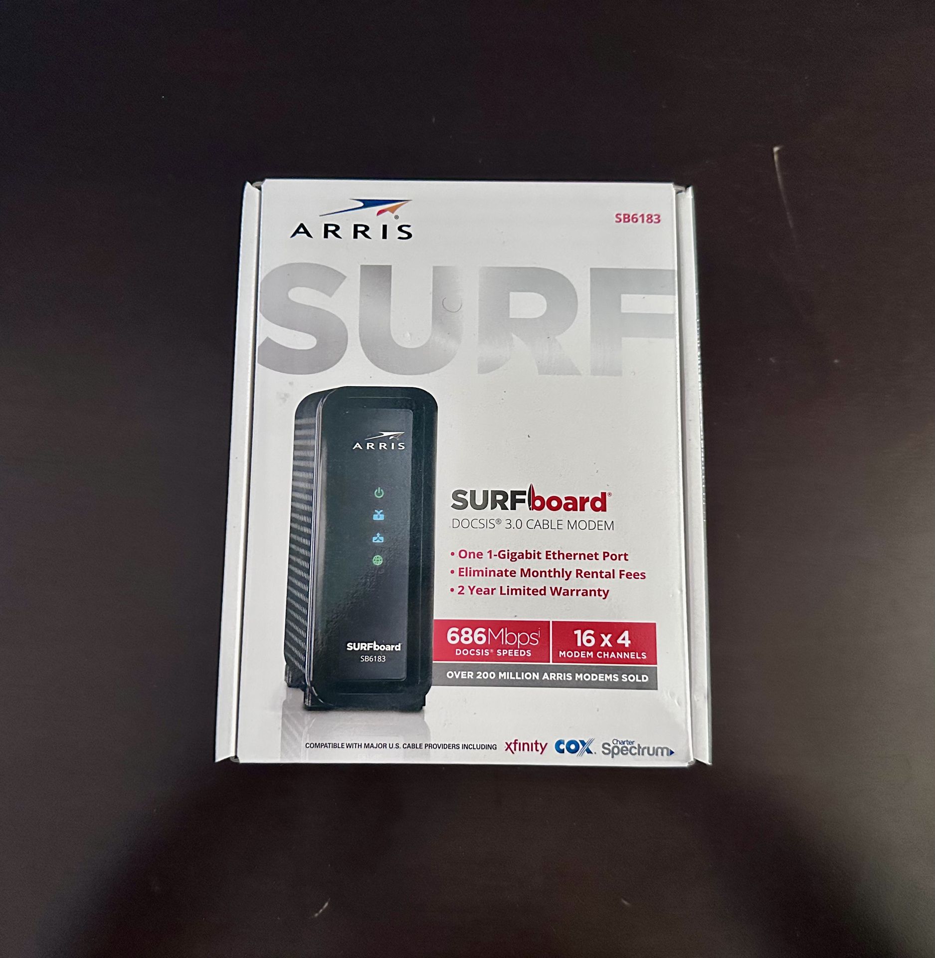 Arris Surfboard SB6183 Cable Modem - Xfinity, Cox, Spectrum
