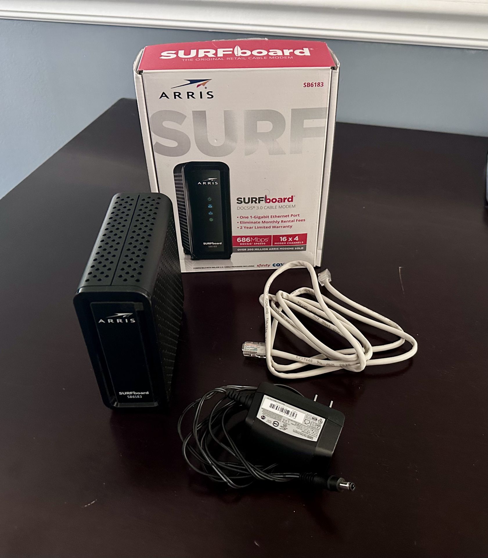 Arris Surfboard SB6183 Cable Modem - Xfinity, Cox, Spectrum - photo 3