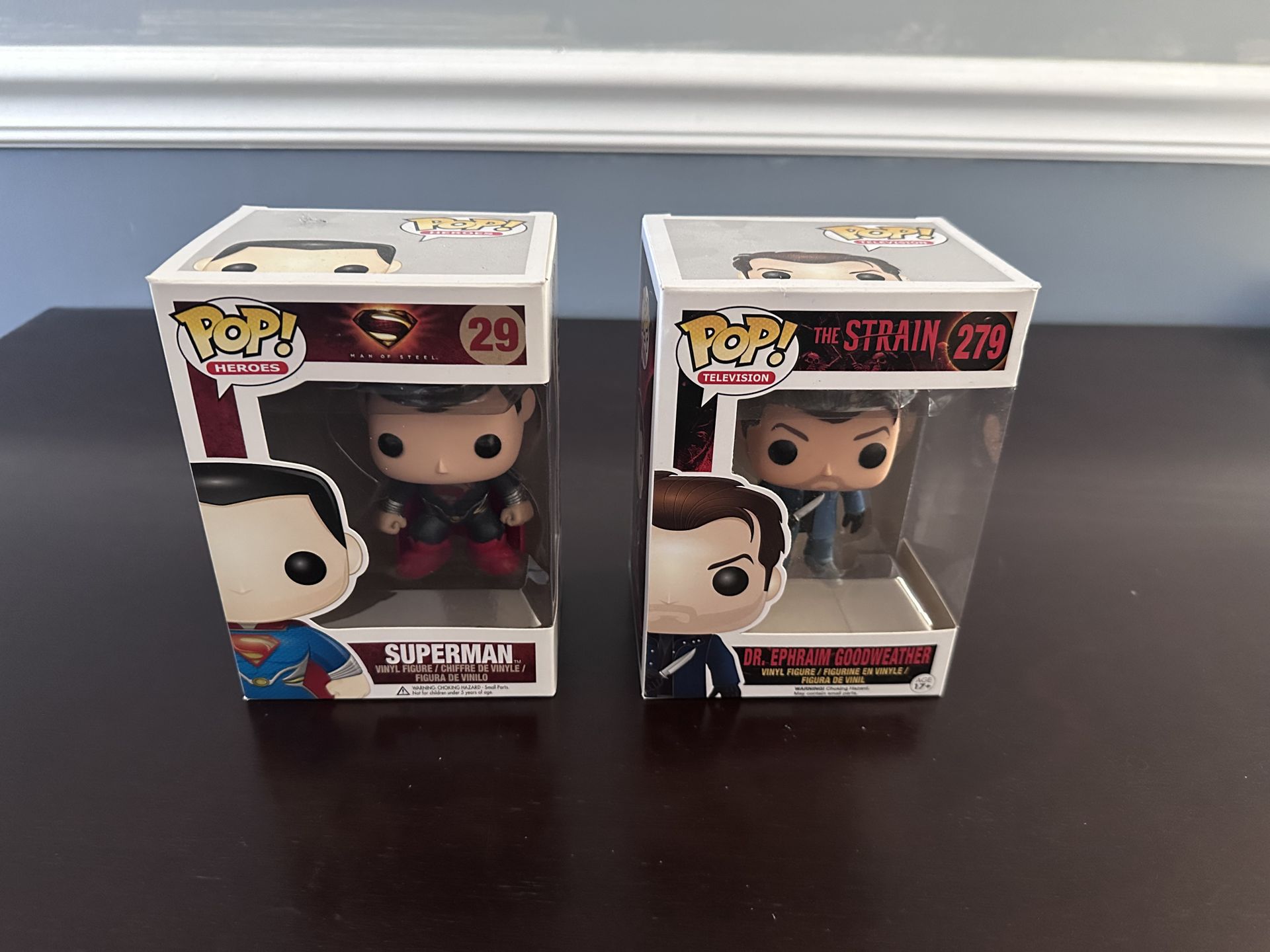 Funko Pops - Superman (29) & Dr. Ephram Goodweather (279)