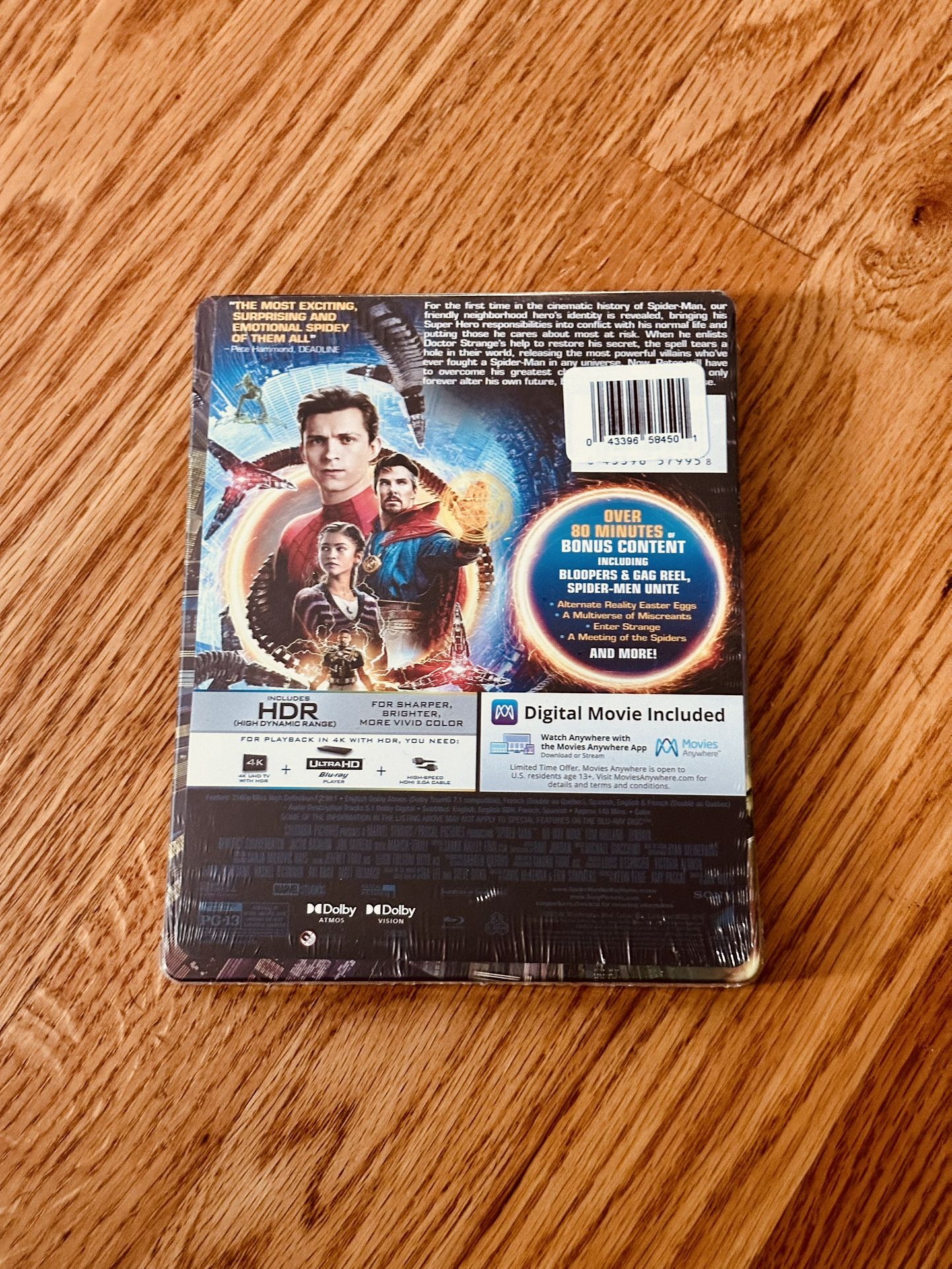 Spider-Man No Way Home 4K Steelbook - New/Sealed - photo 2
