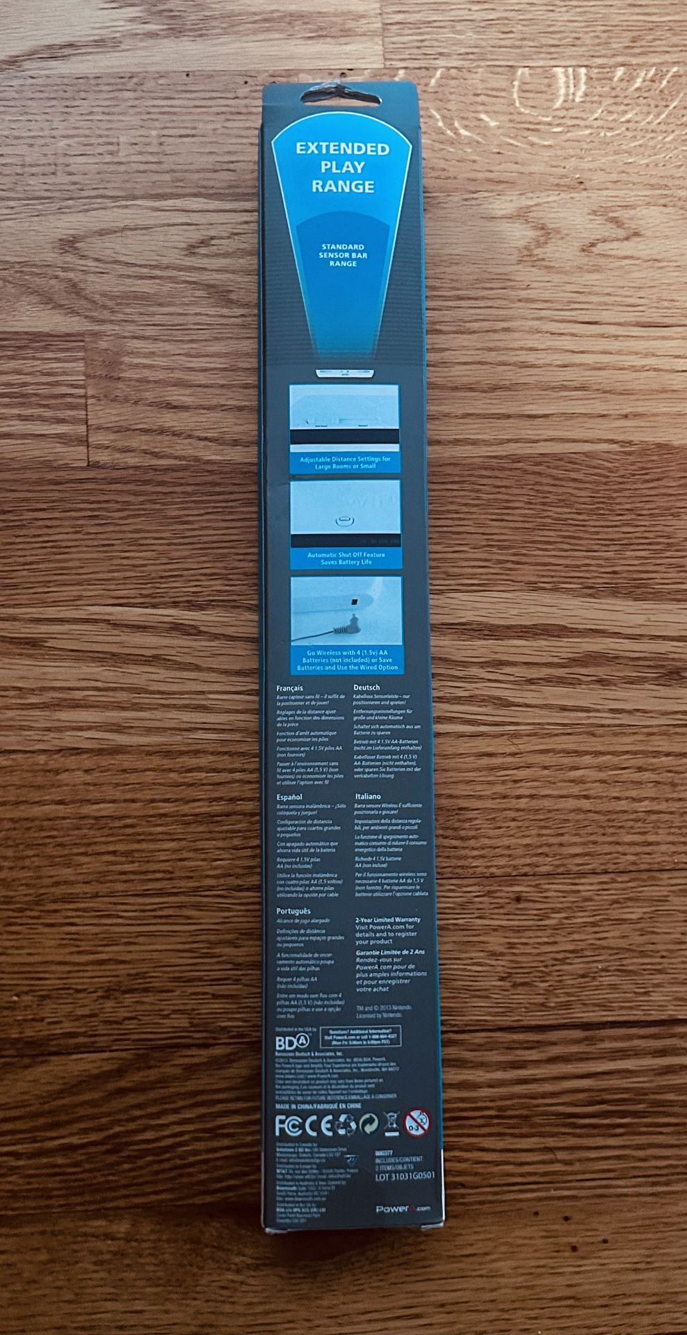 PowerA Wireless Wii/Wii U Sensor Bar - NEW - photo 3