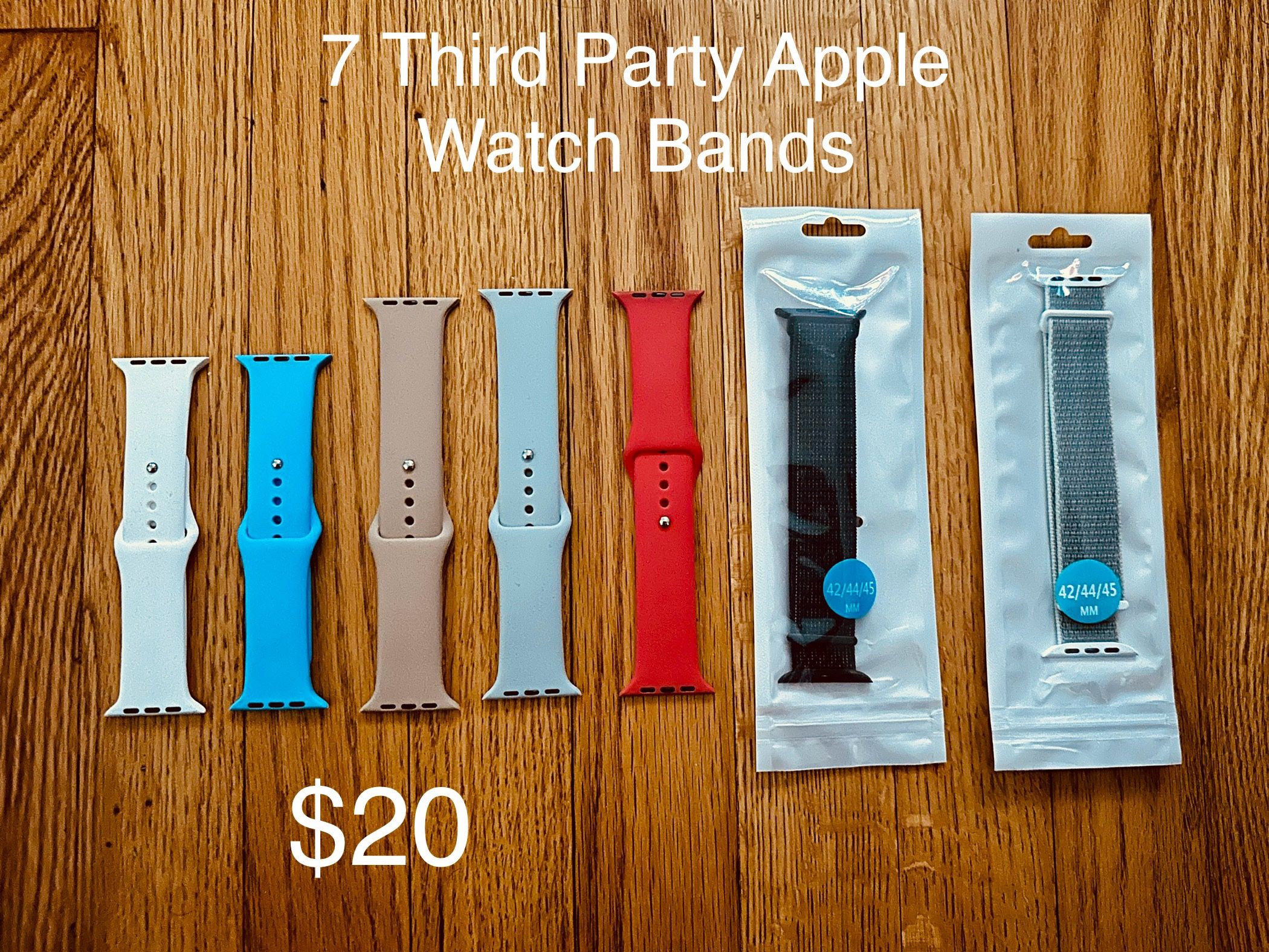Apple Watch Bands Lot - Third Party - 7 x Bands