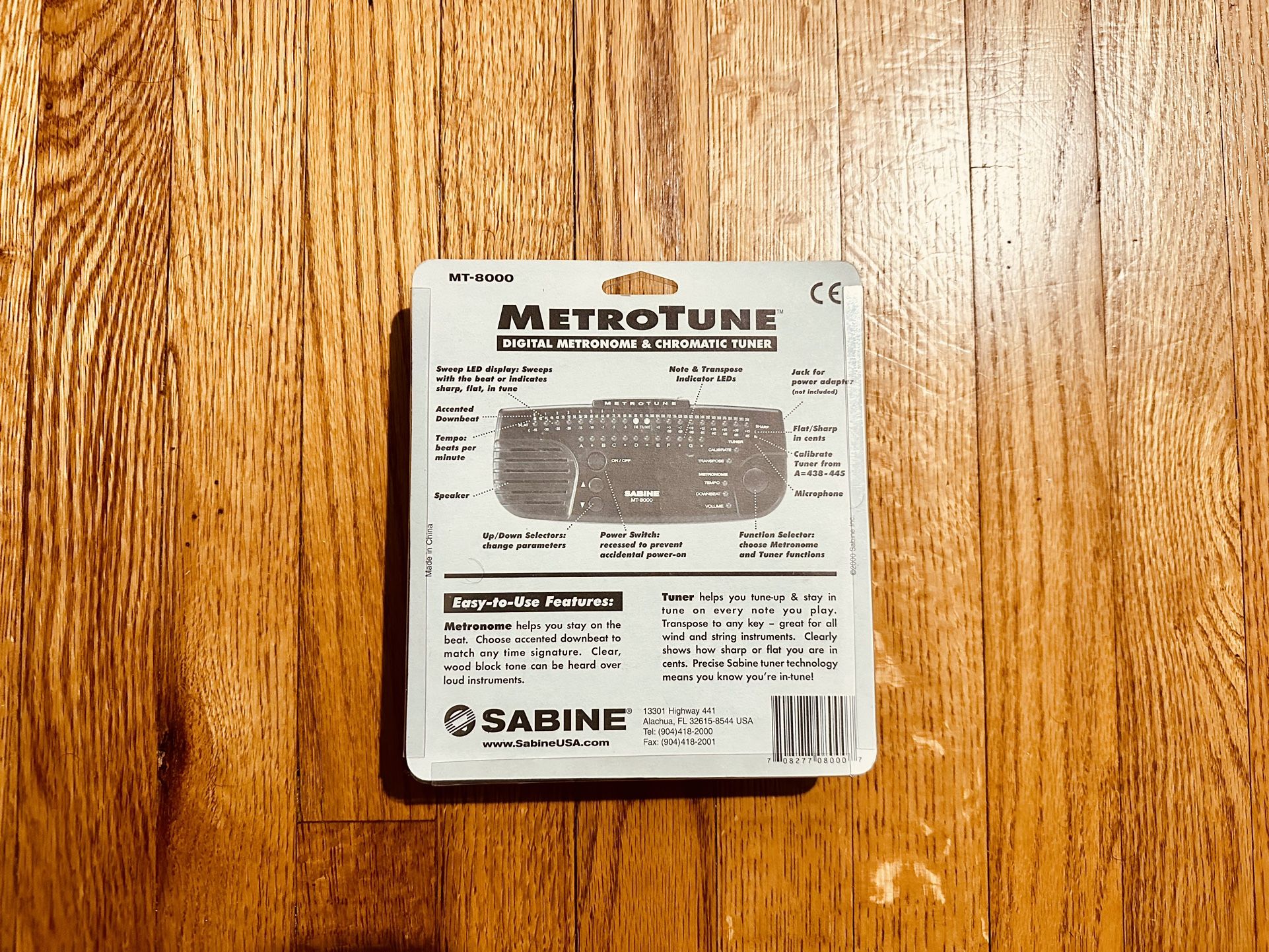 Sabine MetroTune MT-8000 Digital Metronome & Tuner - photo 2