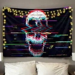 Digital Skull Tapestry - 50 in x 60 in