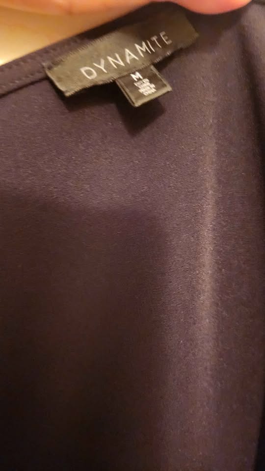 Black peeakaboo asymmetrical peplum top (medium) - photo 3