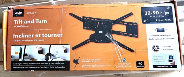 TV Wall Mount (32–90”) – Brand New in Box