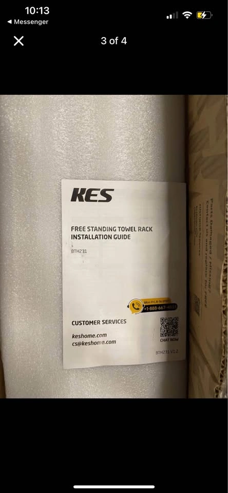🥕 Free Standing Towel Rack Bathroom steel finish - photo 3