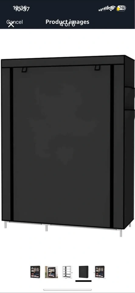 🥕 Portable Wardrobe Closet Clothes Organizer - photo 4