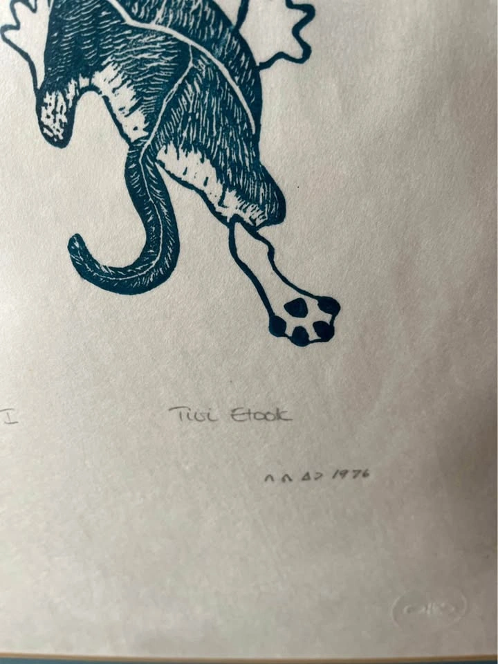 Tivi - Etook Collection 1978 Caribou and the Wolf - photo 2