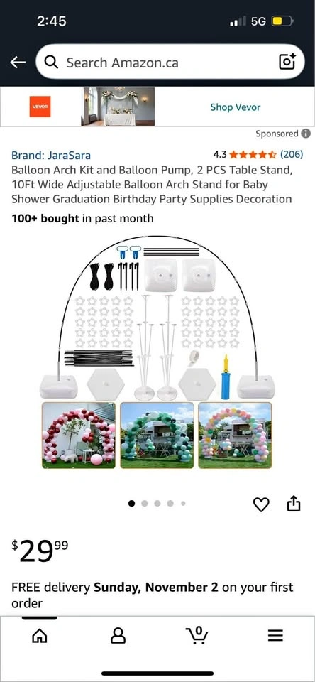 🥕 Brand New Balloon Arch Kit