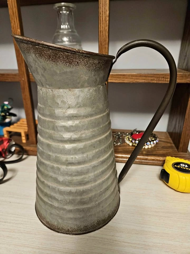 Galvanized Pitcher