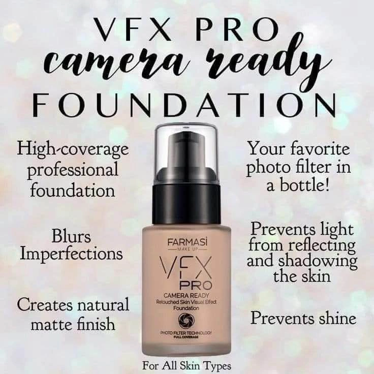 Farmasi VFX Pro Camera Ready Foundation - Warm Ivory 03 - photo 2