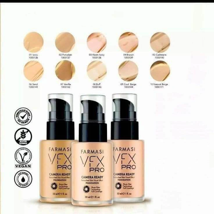 Farmasi VFX Pro Camera Ready Foundation - Warm Ivory 03 - photo 4