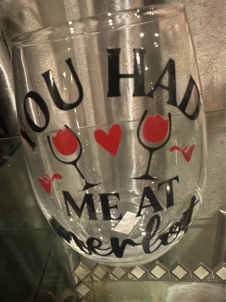 Wine glass “ you had me at Merlot” - photo 2