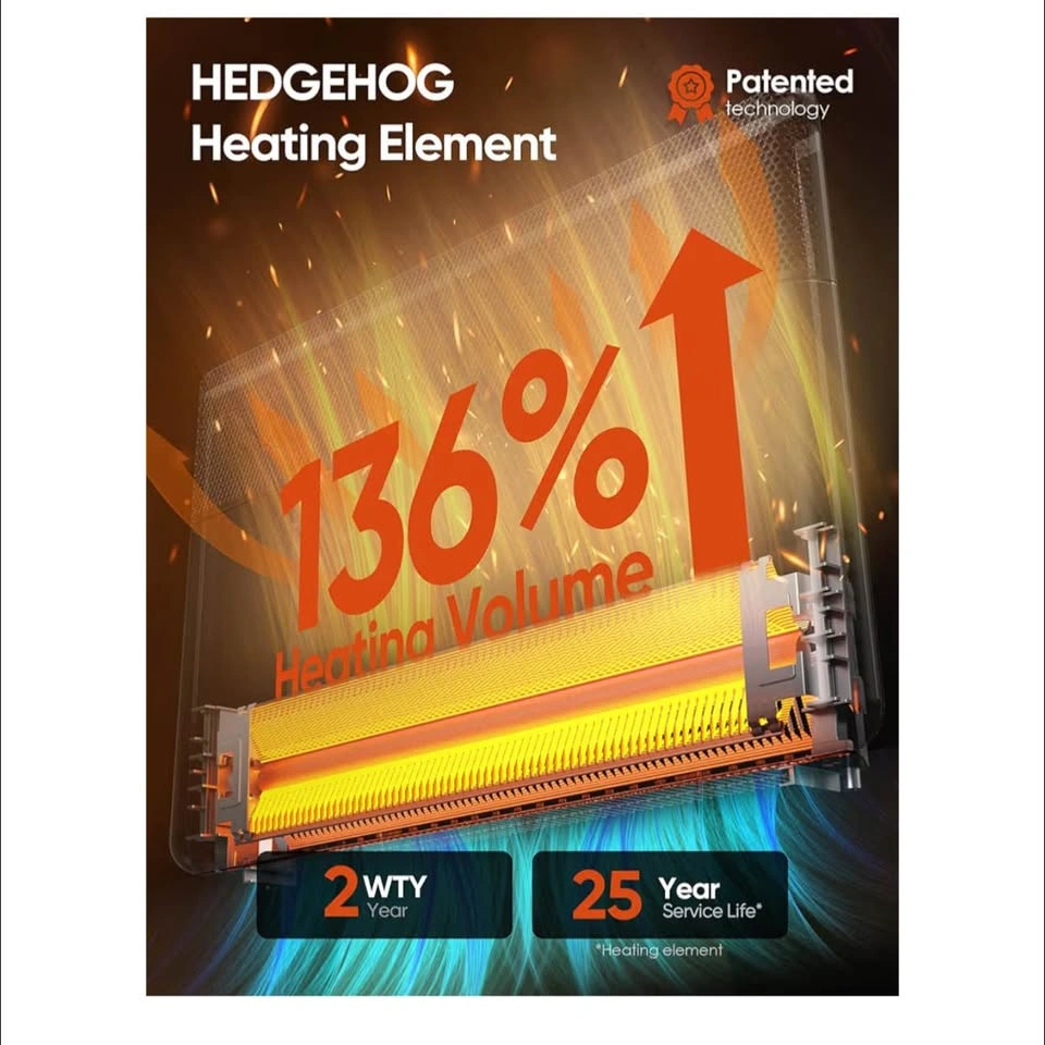 Ballu 1500W Smart Panel Space Heater – WiFi, Alexa, Wall Mount o - photo 2