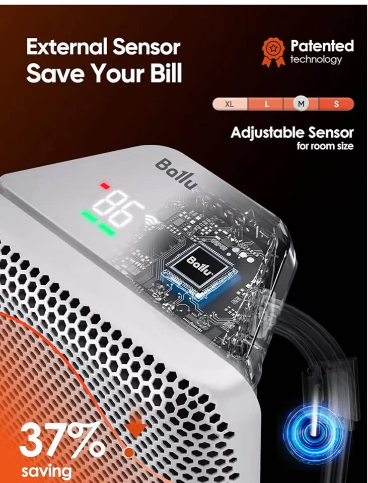 Ballu 1500W Smart Panel Space Heater – WiFi, Alexa, Wall Mount o - photo 4