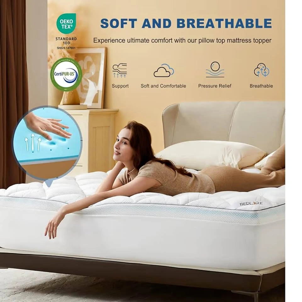 King Size 4" Memory Foam Mattress Topper