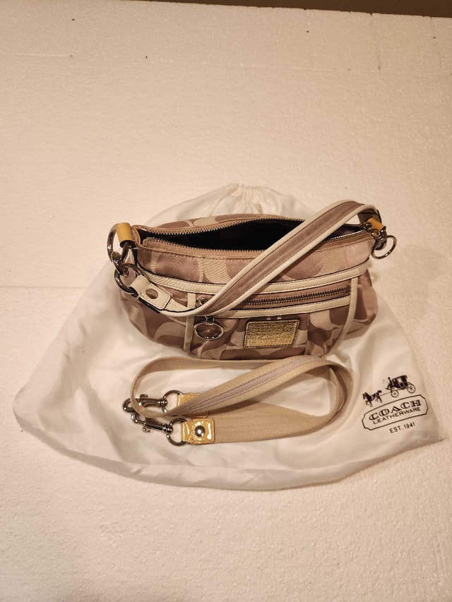 Coach Poppy Signature Sateen Pocket Hobo (Style #14562)