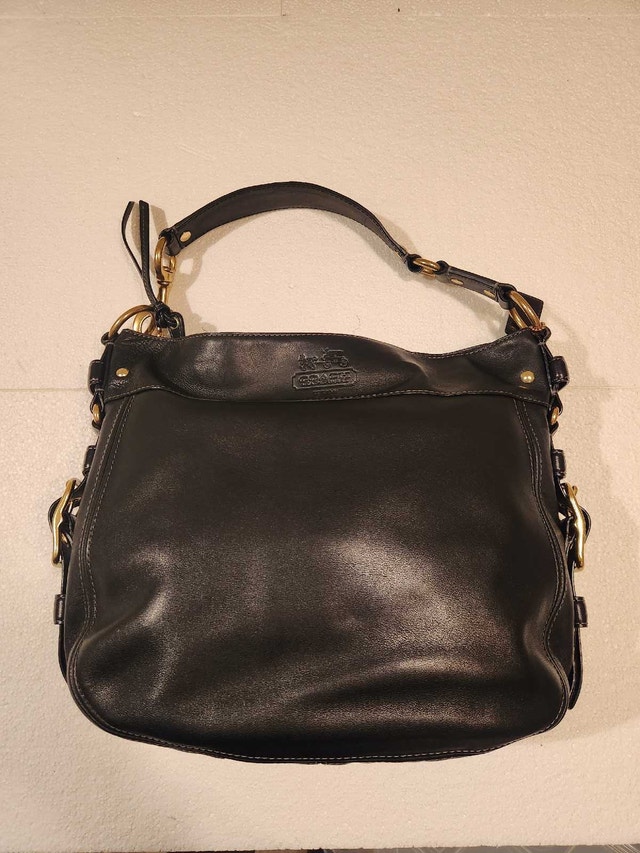 Vintage Coach Black Leather Hobo Bag - Legacy/Soho