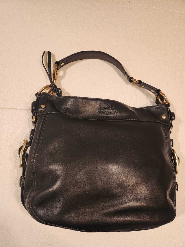 Vintage Coach Black Leather Hobo Bag - Legacy/Soho - photo 2