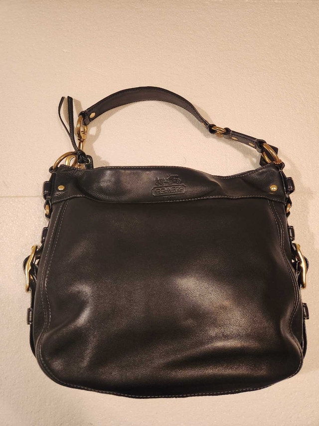 Vintage Coach Black Leather Hobo Bag - Legacy/Soho - photo 3