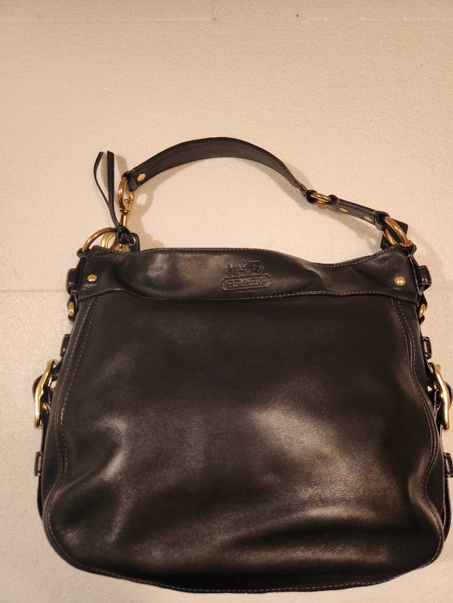 Vintage Coach Black Leather Hobo Bag - Legacy/Soho - photo 5