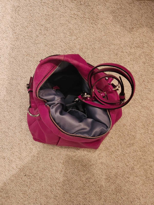 Vintage Coach Pink Leather Y2K Shoulder Bag - photo 5