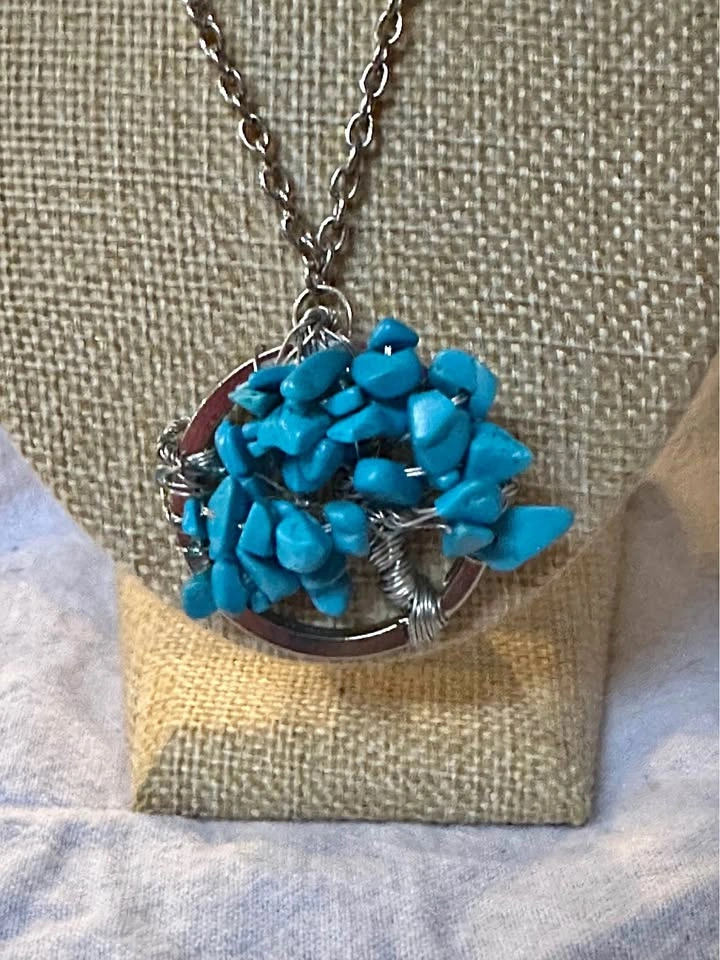 Wire-wrapped Tree of Life Pendant Necklace