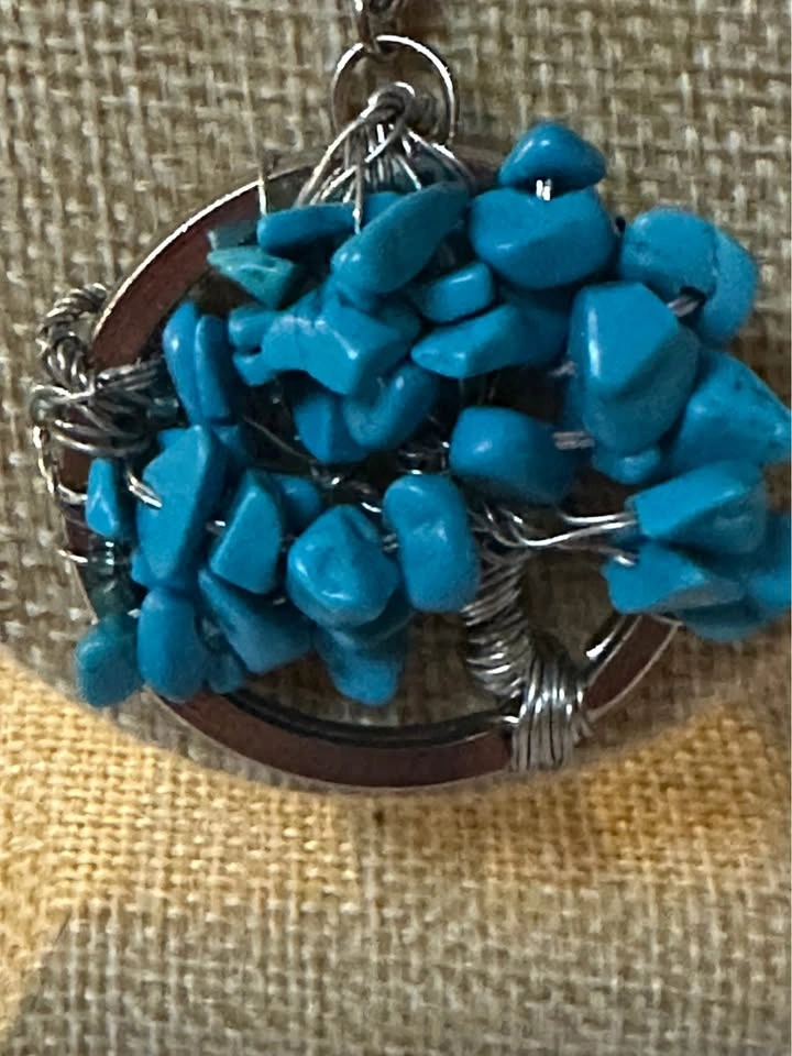 Wire-wrapped Tree of Life Pendant Necklace - photo 2