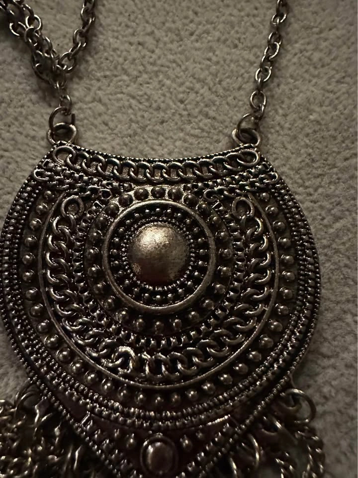 Boho style long statement necklace - photo 3