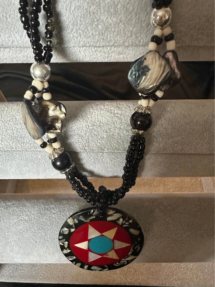 Native American-style Star Medallion Necklace - photo 4