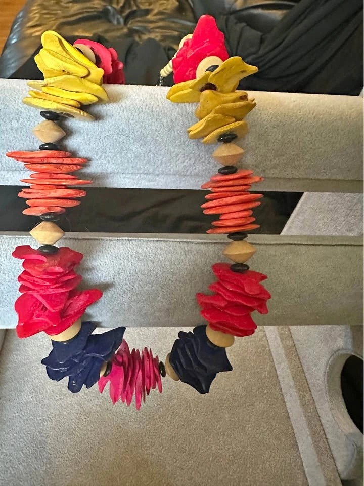 Chunky Multi-Color Beaded Statement Necklace