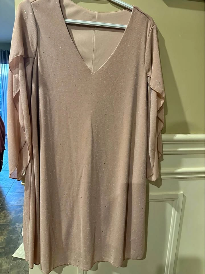 Soft pink sparkly dress