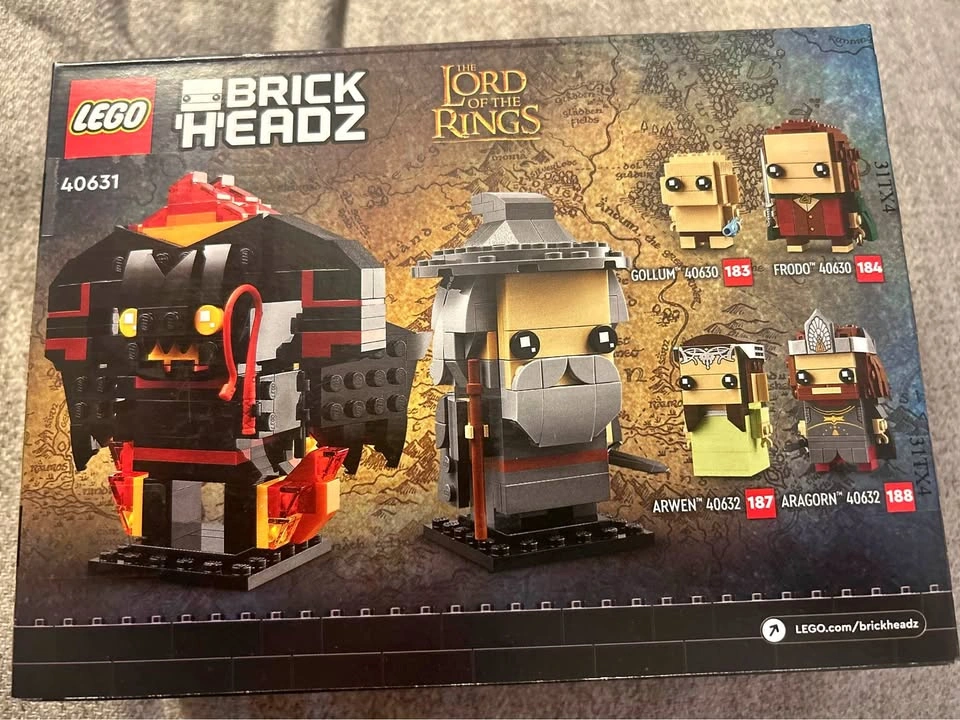 LEGO BrickHeadz Lord of the Rings Gandalf & Balrog 40631 - Retir