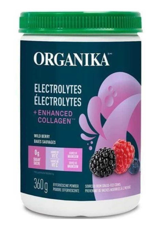 Organika Electrolytes + Enhanced Collagen Wild Berry 360g