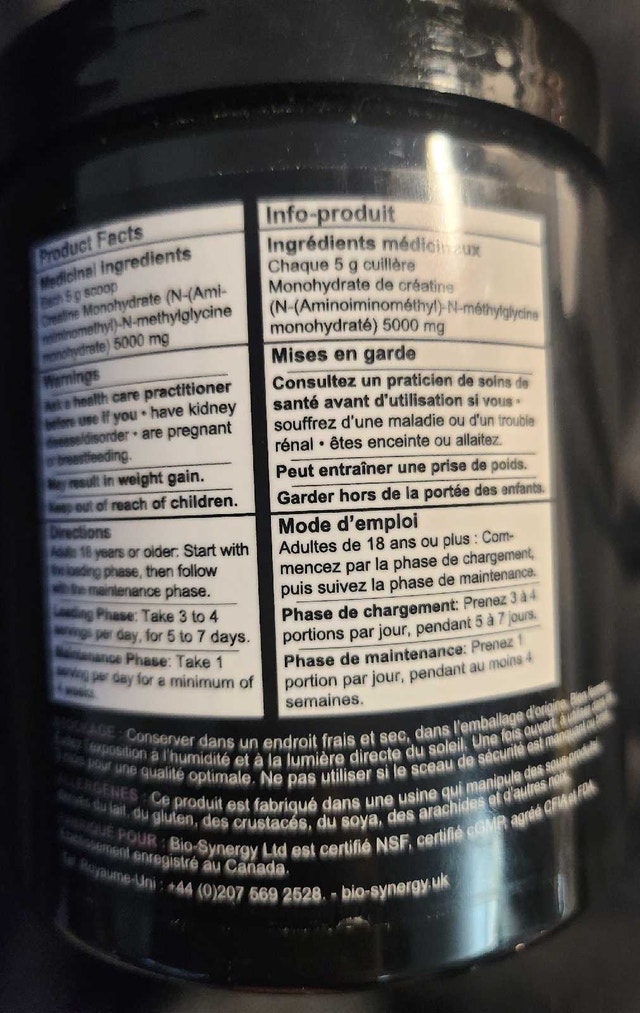 BioSynergy Performance CREATINE 300gm Powder - photo 2