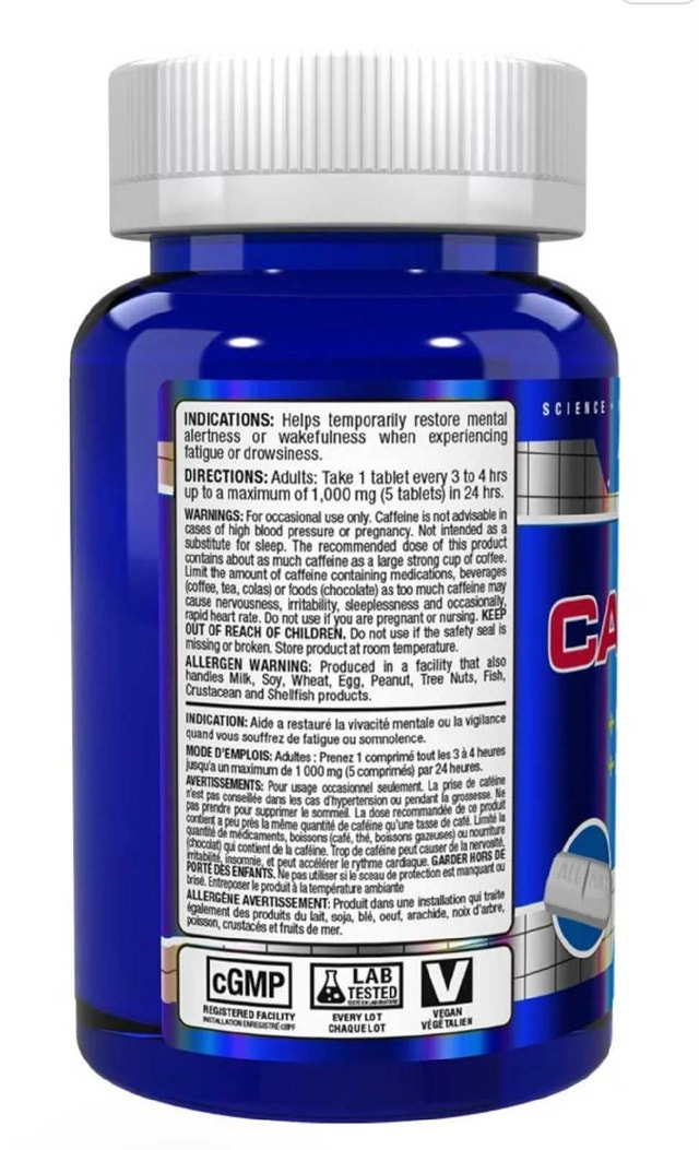 ALLMAX Caffeine Tablets - 200mg - photo 3