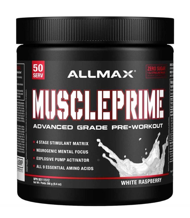 ALLMAX MusclePrime Pre-Workout - White Raspberry (266g)