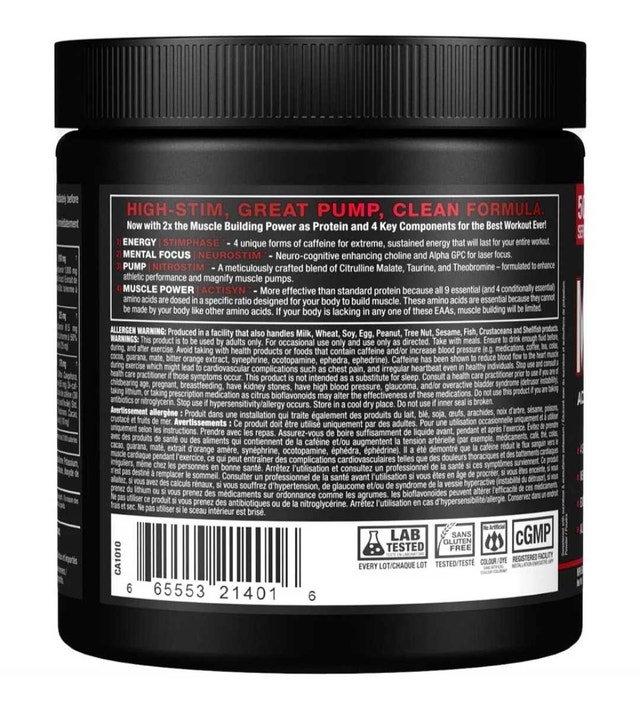 ALLMAX MusclePrime Pre-Workout - White Raspberry (266g) - photo 3