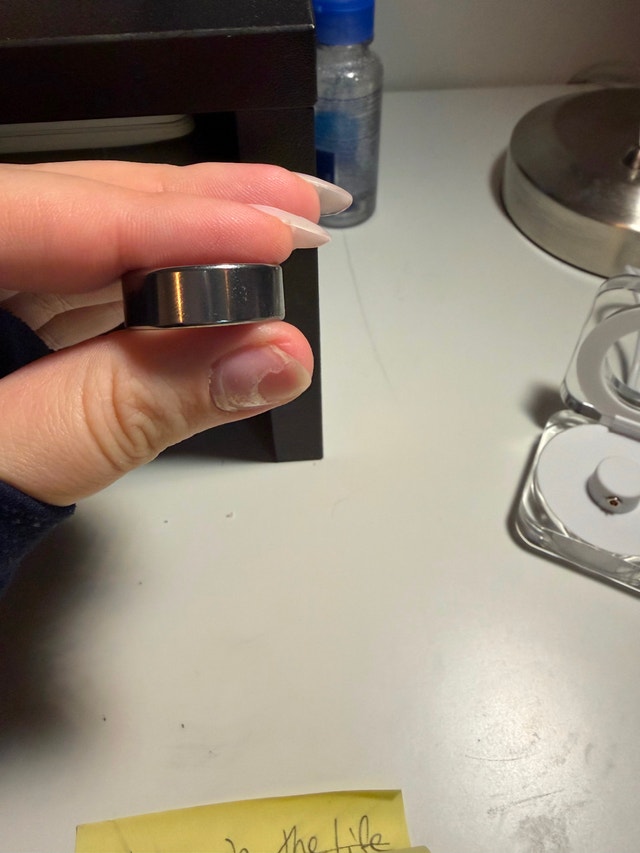 Oracle Smart Ring - Size 9, Silver - photo 2