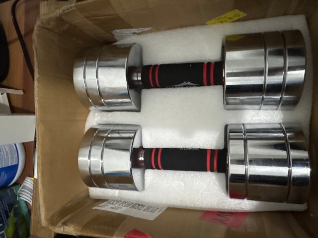 22 lb Chrome Dumbbells (Pair)