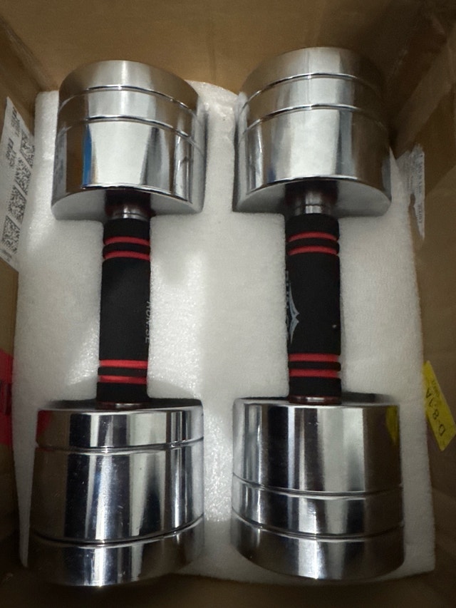 22 lb Chrome Dumbbells (Pair) - photo 2