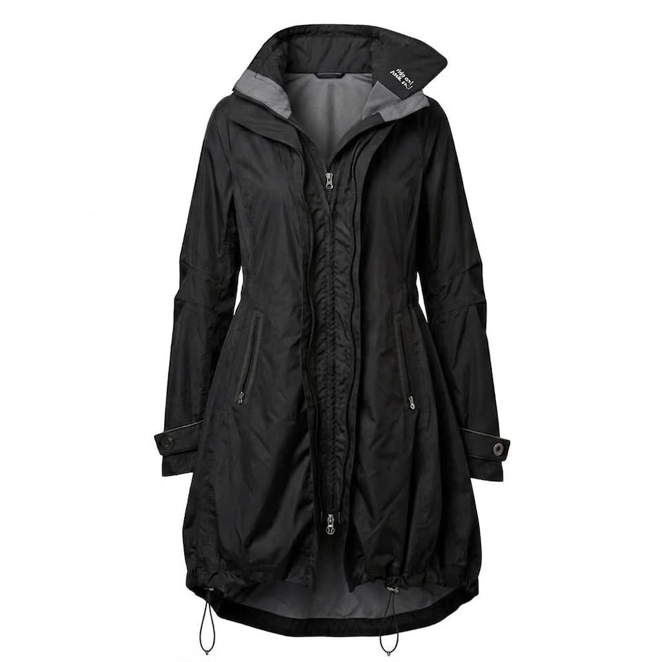 Lululemon Sleek Waterproof Hooded Raincoat - Black - Size 4