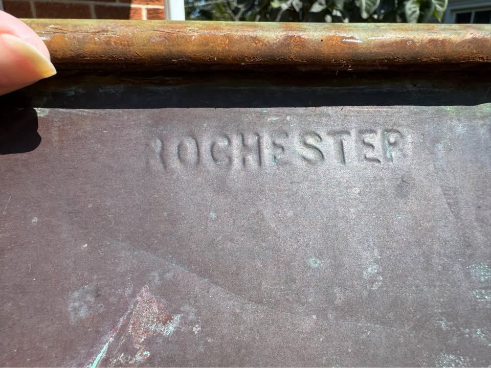 Antique hand wrought copper boiler wash tub - photo 5