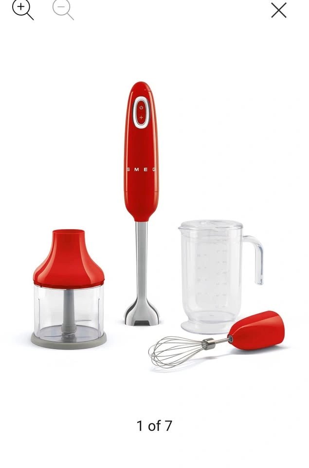 Smeg Retro Hand Blender Set - Red - photo 2