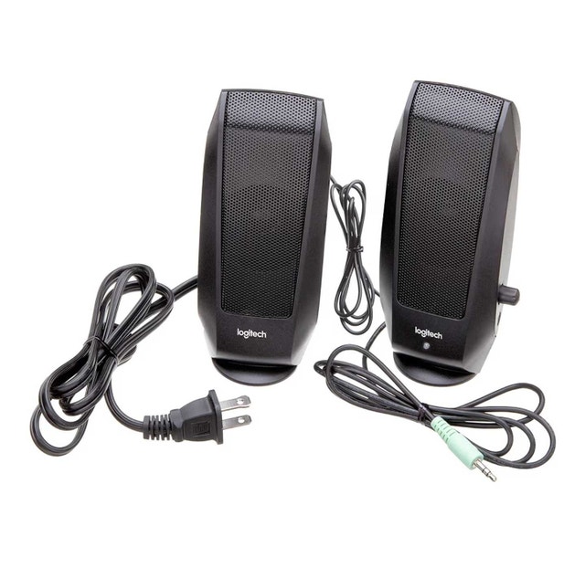 Logitech S120 2.0 Stereo Speakers, Black