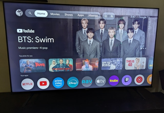 Hisense 55” 4K Smart Google TV – Great Condition - photo 2